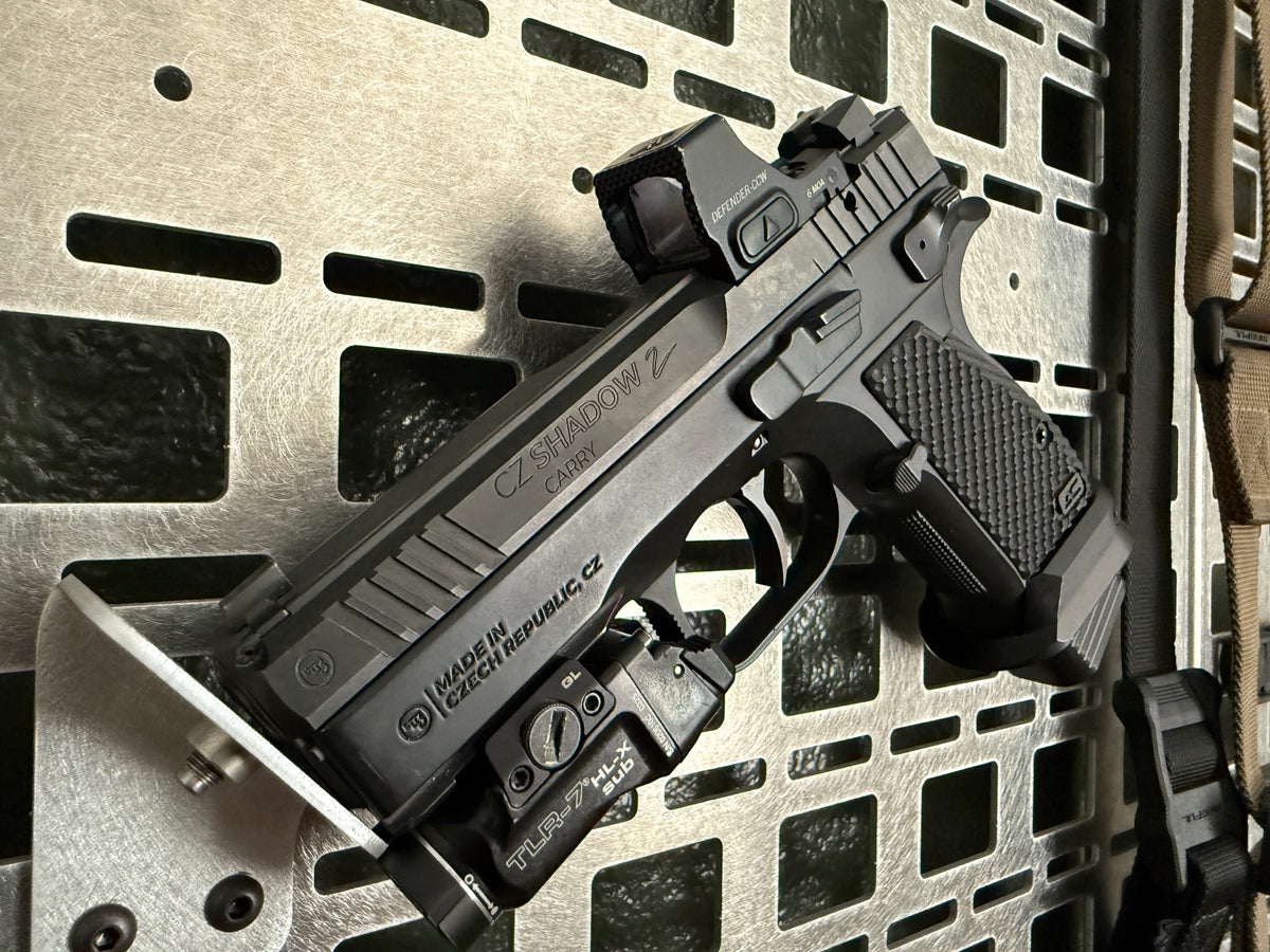 Pistol Mount – Barrel Rod Mount, 45° Display