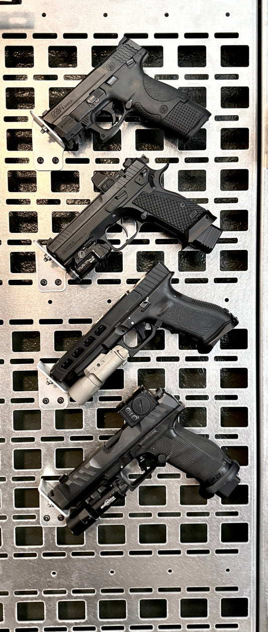 Pistol Mount – Barrel Rod Mount, 45° Display